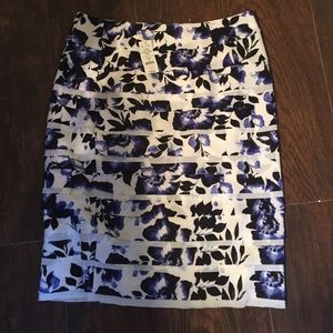 Floral WHBM Pencil Skirt- NWT