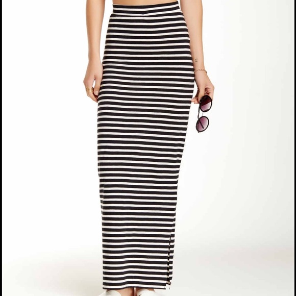 High waisted striped maxi skirt - Picture 1 of 1