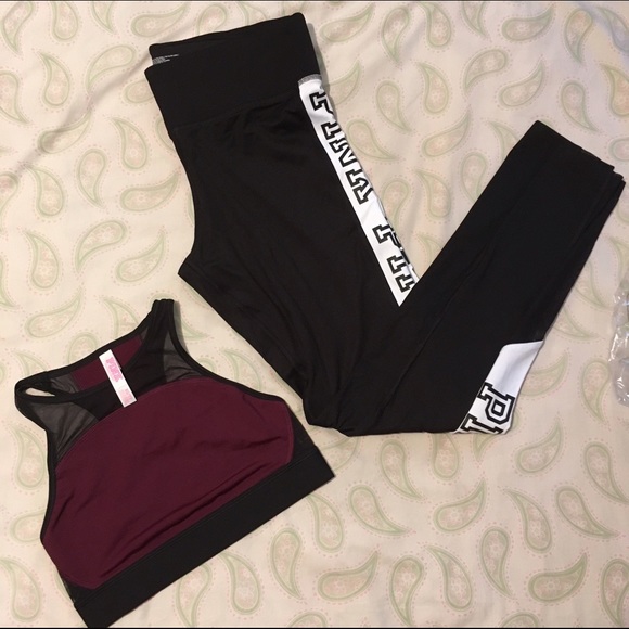 NWOT PINK High Neck Sports Bra