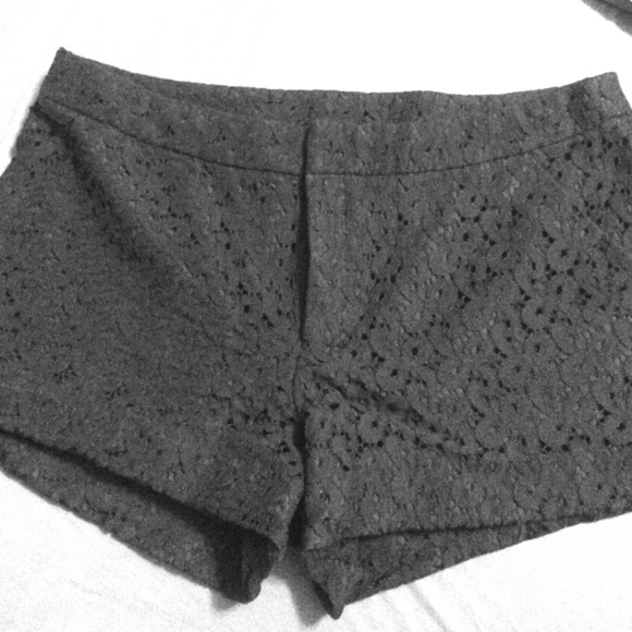 Black Lace Shorts
