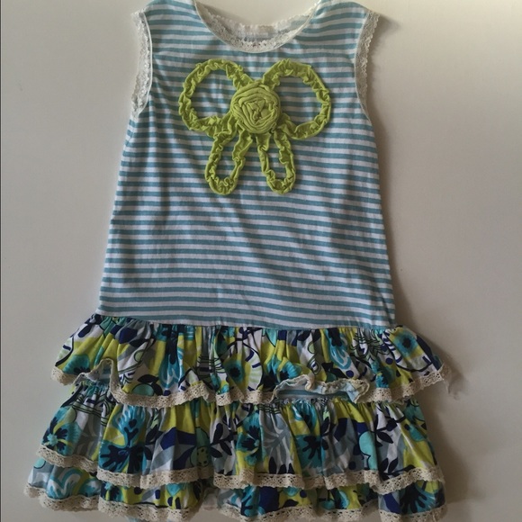 Jelly the Pug ruffle dress size 4T
