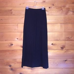 Black maxi skirt