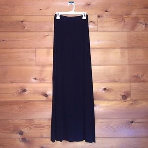 Black maxi skirt