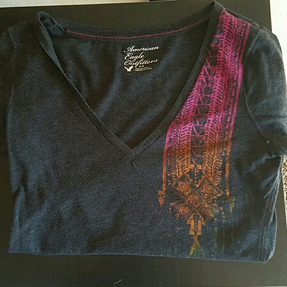 American Eagle Tribal V-neck