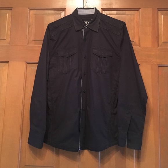 Men's Black Button Down