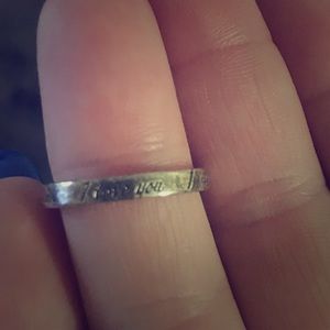 Narrow Tiffany & Co. I love you ring.