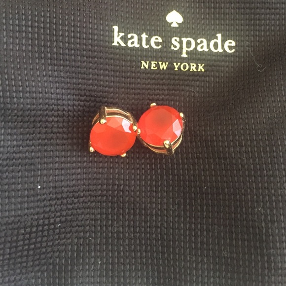 Orange Kate spade studs - Picture 2 of 2