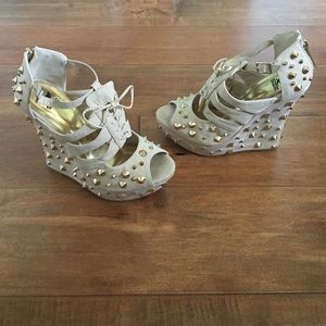 *BUNDLE* 3 pairs Shiekh Spiked Wedge Heels