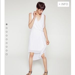 Zara Small white Grecian style midi length dress