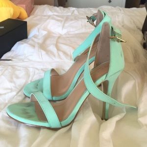 mint green heels