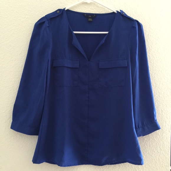 Royal Blue Blouse