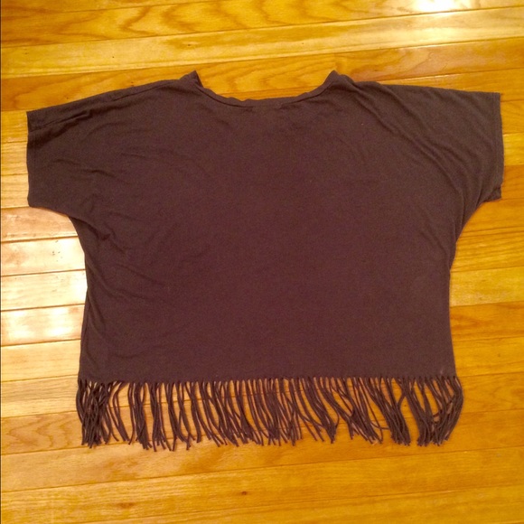 Forever 21 Fringe Tribal Print Top - Picture 2 of 3