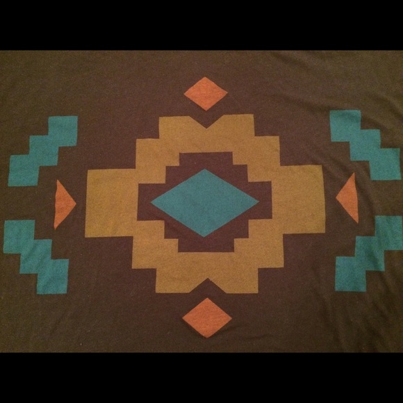 Forever 21 Fringe Tribal Print Top - Picture 3 of 3