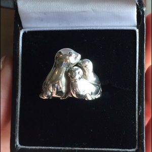 Vintage silver Kabana seal ring