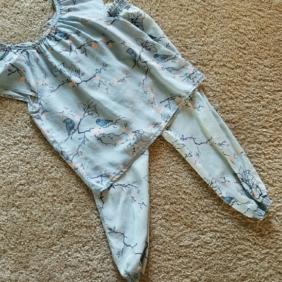 Cute kids chambray pant set