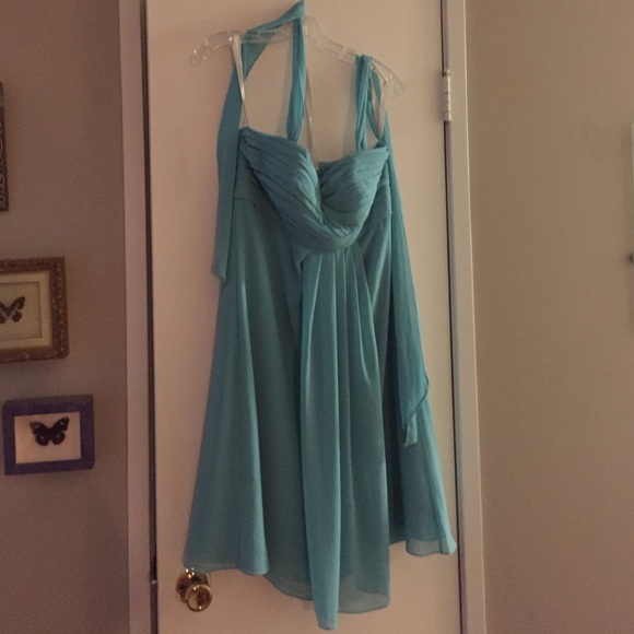 Bill Levkoff green dress