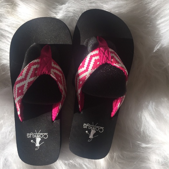 Girls Corkys Amber Flip Flops