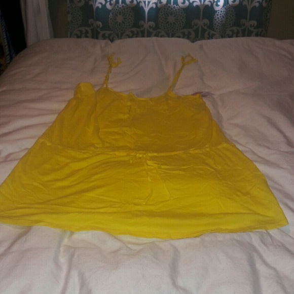 Yellow swimsuit cover up