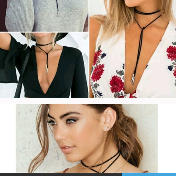 ❤️LAST One!❤️Trendy Long faux suede necklace - Picture 3 of 4