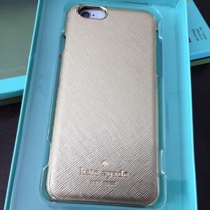 Gold Kate Spade case
