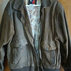 Leather Bomber Jacket