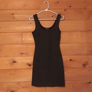 Gold dotted party dress