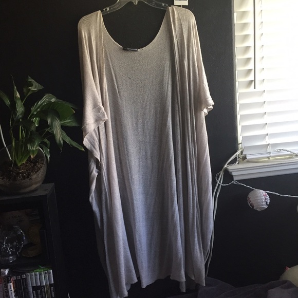 Brandy Melville long beige cardigan