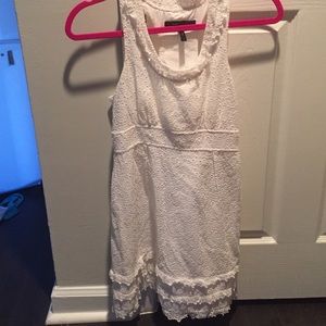 White eyelet bcbg dress