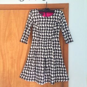 Kohl's AB Studio Houndstooth 3/4 Sleeve Dress