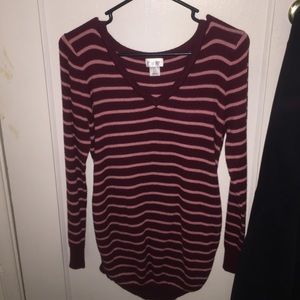 Long sleeve maternity sweater top