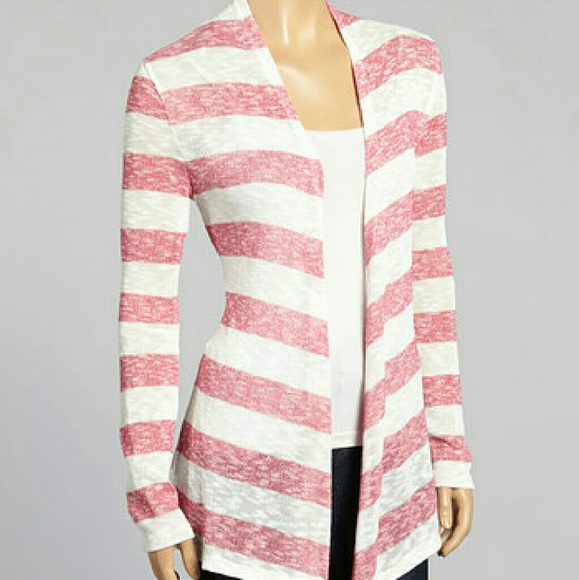 Fiancee Sweaters - 💥SALE Striped Open Cardigan