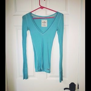 Blue Hollister Long Sleeve Shirt