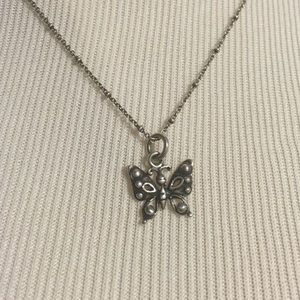 Sterling Silver Butterfly Pendant