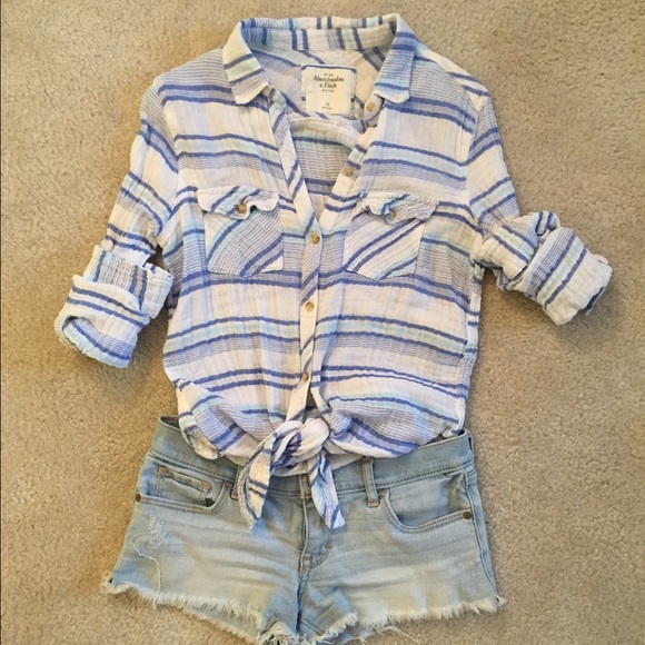 Abercrombie & Fitch casual stripe shirt - Picture 1 of 3