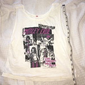 Motley Crue Crop Tank Top From H&M Small