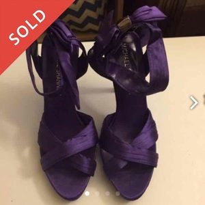SOLD!! Michael Shannon purple bow heels