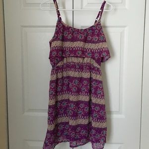Floral dress in purple