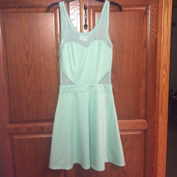 Mint green dress