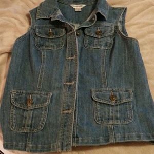 Christopher and Banks Denim vest