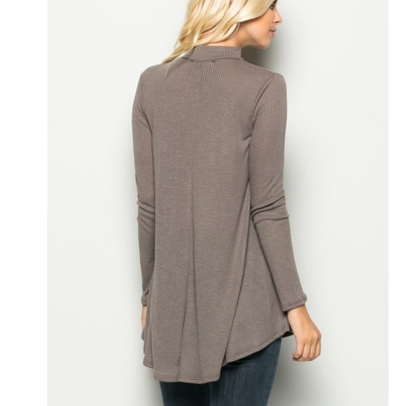 LAST One! Medium🔹Mocha Choker Tunic - Picture 3 of 4