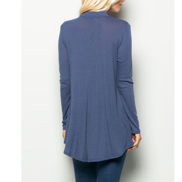 🎉 LAST One: Small Denim Tone Choker Tunic - Picture 3 of 3