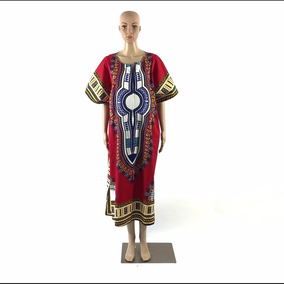 Red Kaftan Dress