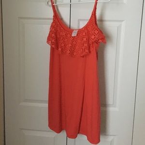 Coral swimsuit cover up