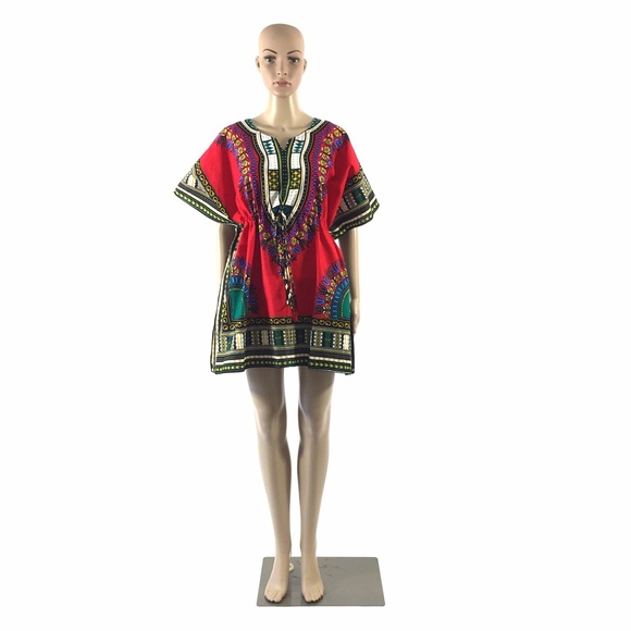 Red Kaftan Top