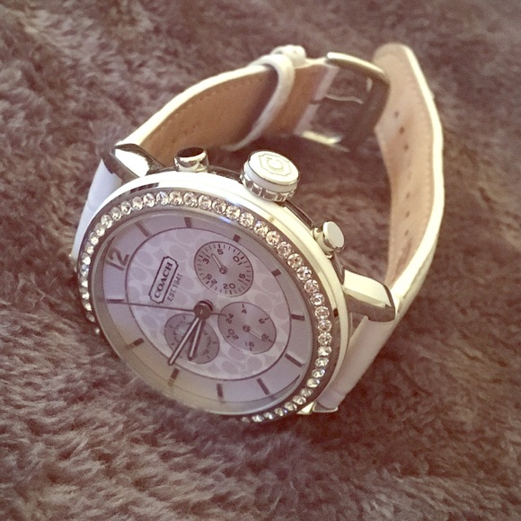 Coach Accessories - Authentic white coach watch.