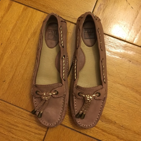 Never been worn FRYE boat shoes