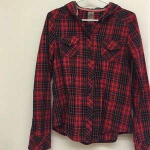 Hooded flannel
