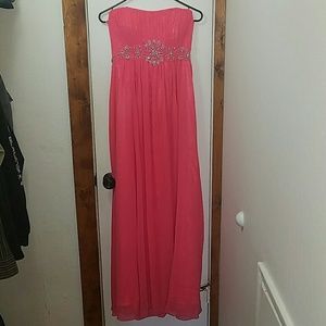 Coral Ball Gown/Prom Dress
