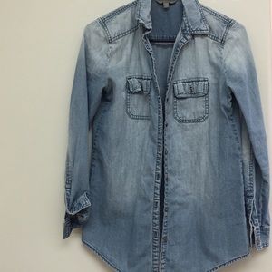 Denim button up
