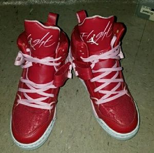 ❌SOLD EBAY❌ Red Pink Air Jordan Flights5y